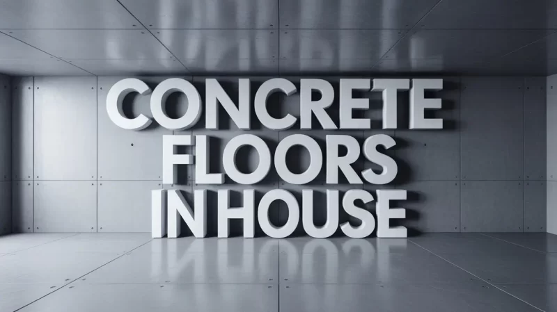 Concrete Floors in House