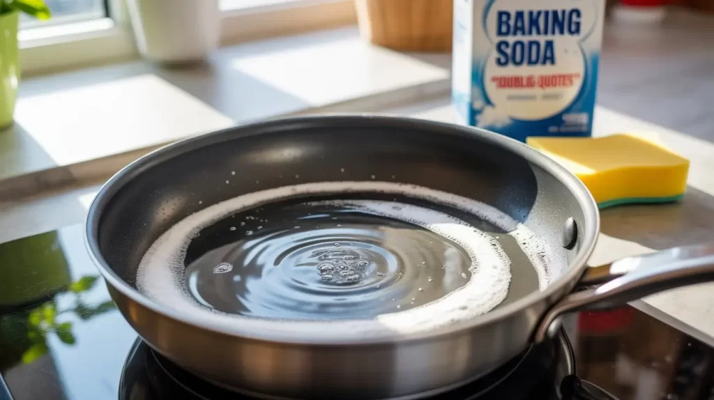 cleaning steel pans