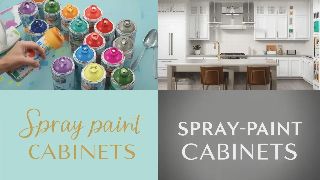 spray paint cabinets