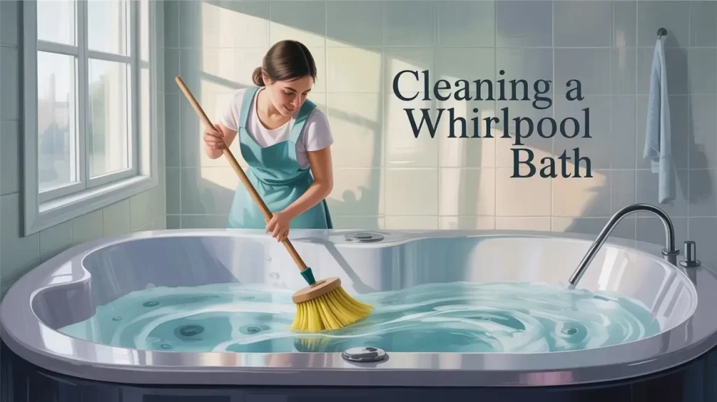 cleaning a whirlpool bath