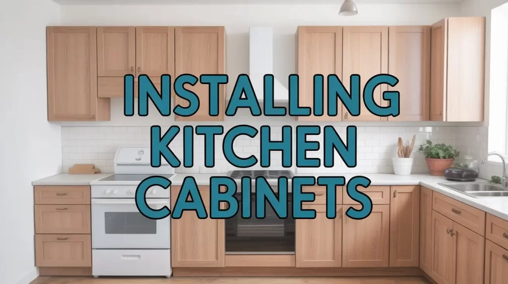 installing kitchen cabinets