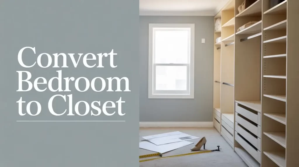 convert bedroom to closet