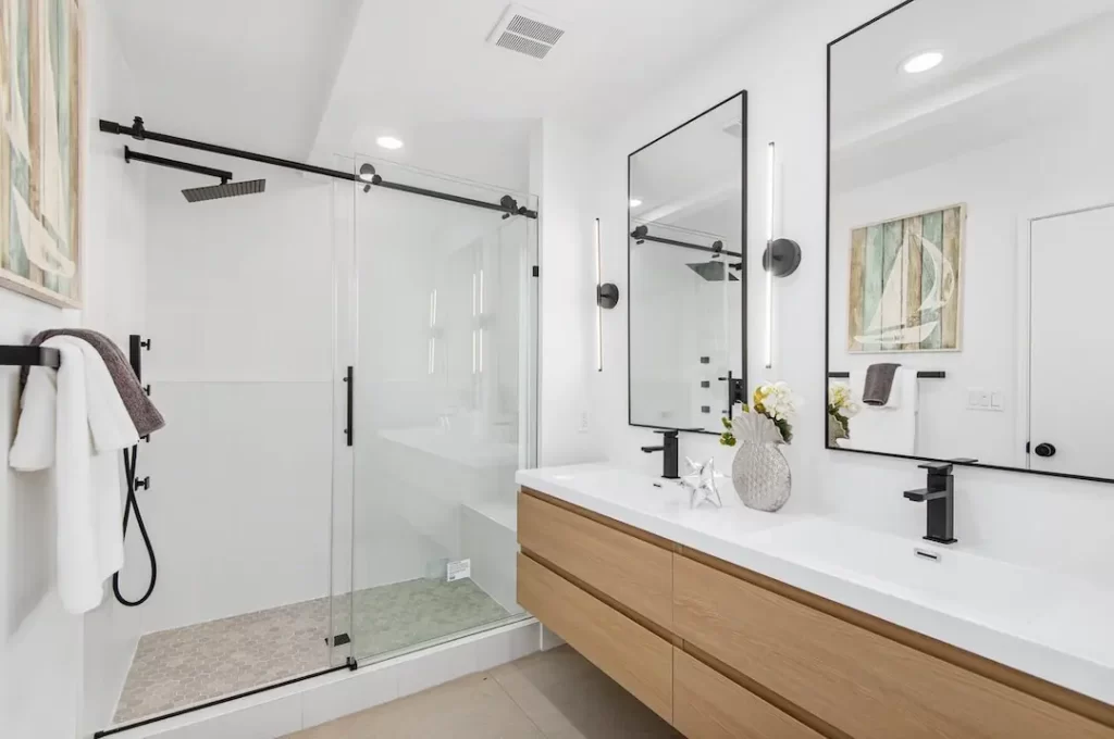 84 inch double sink floating vanities